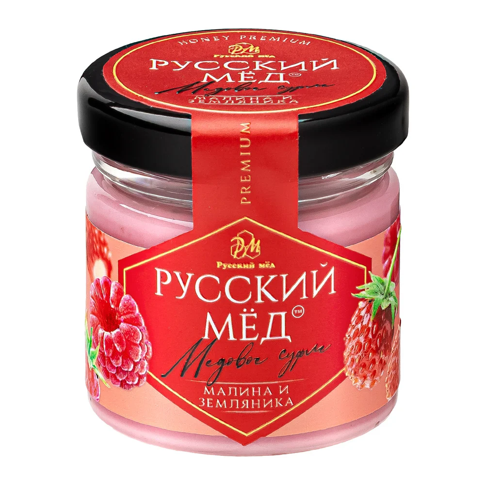 Крем-мед с Малиной и Земляникой 40гр