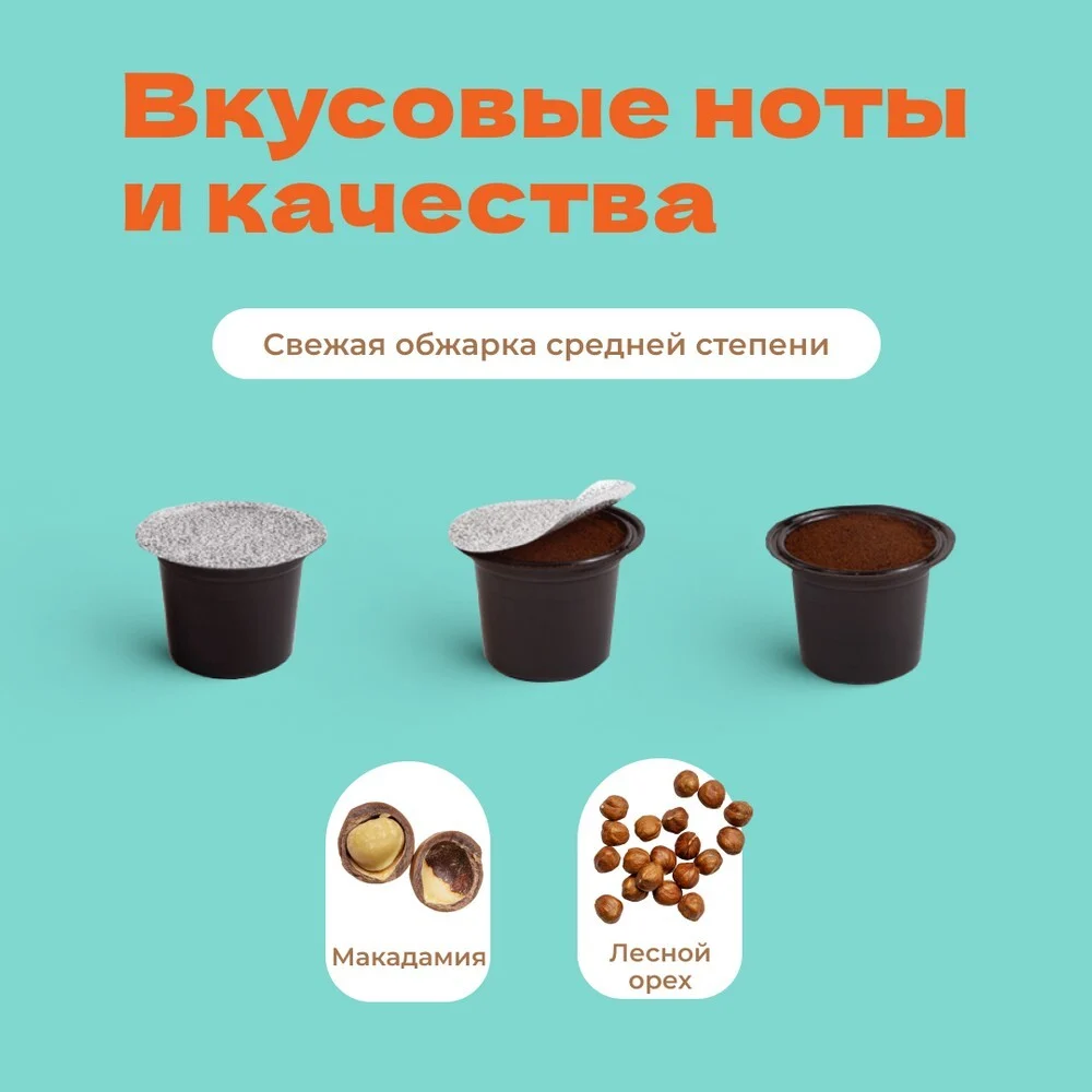Кофе в капсулах СТМ. Гавайский орех (10 шт.)