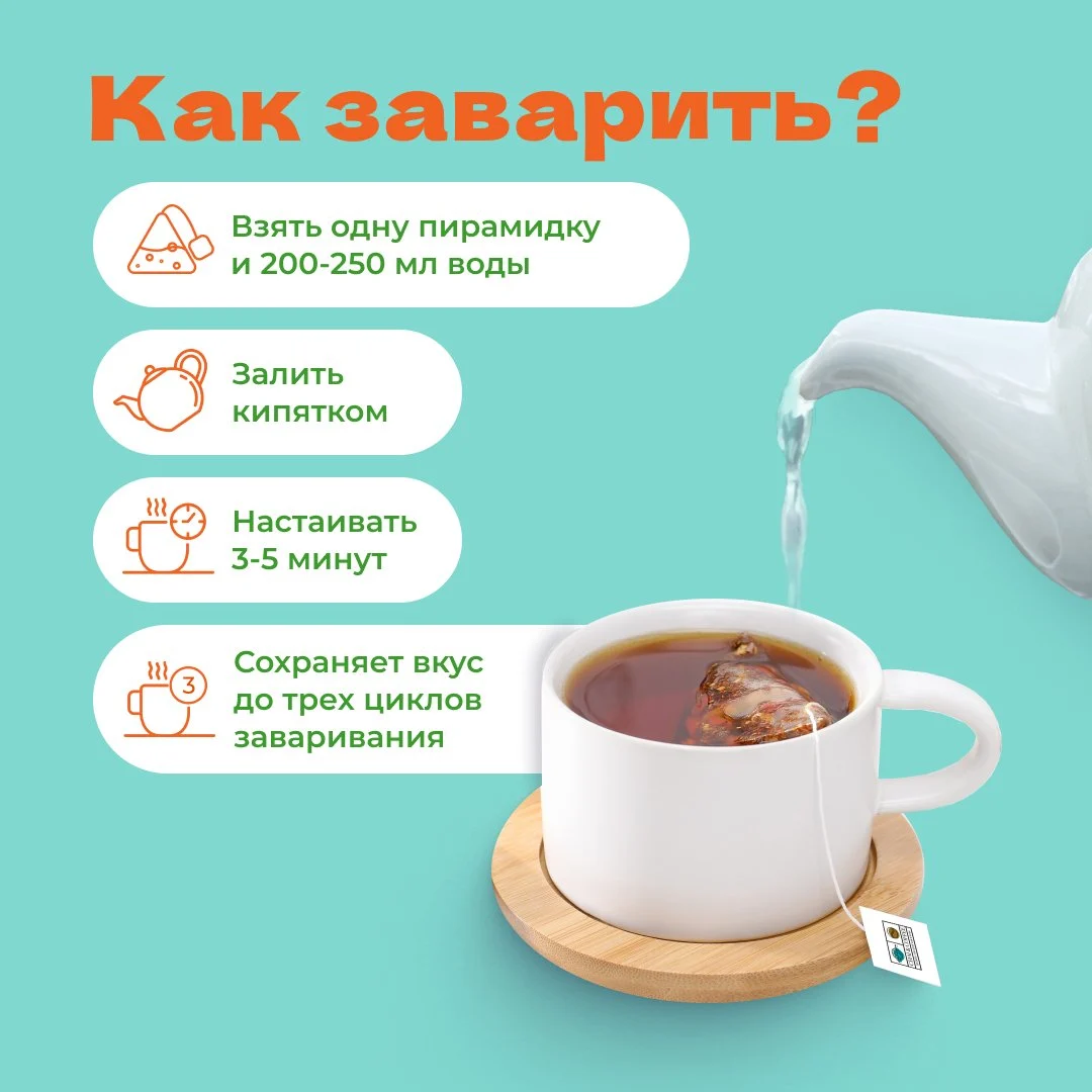 Чай Черный Богатство леса в пирамидках