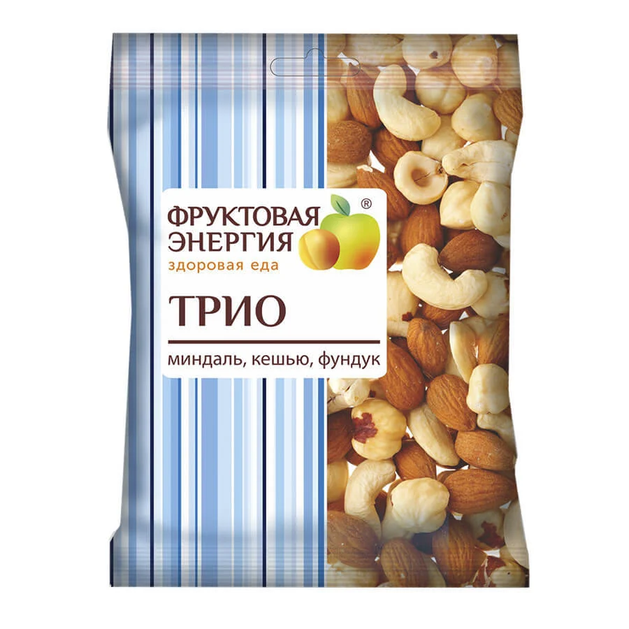 Смесь ореховая миндаль, кешью, фундук Трио 35г