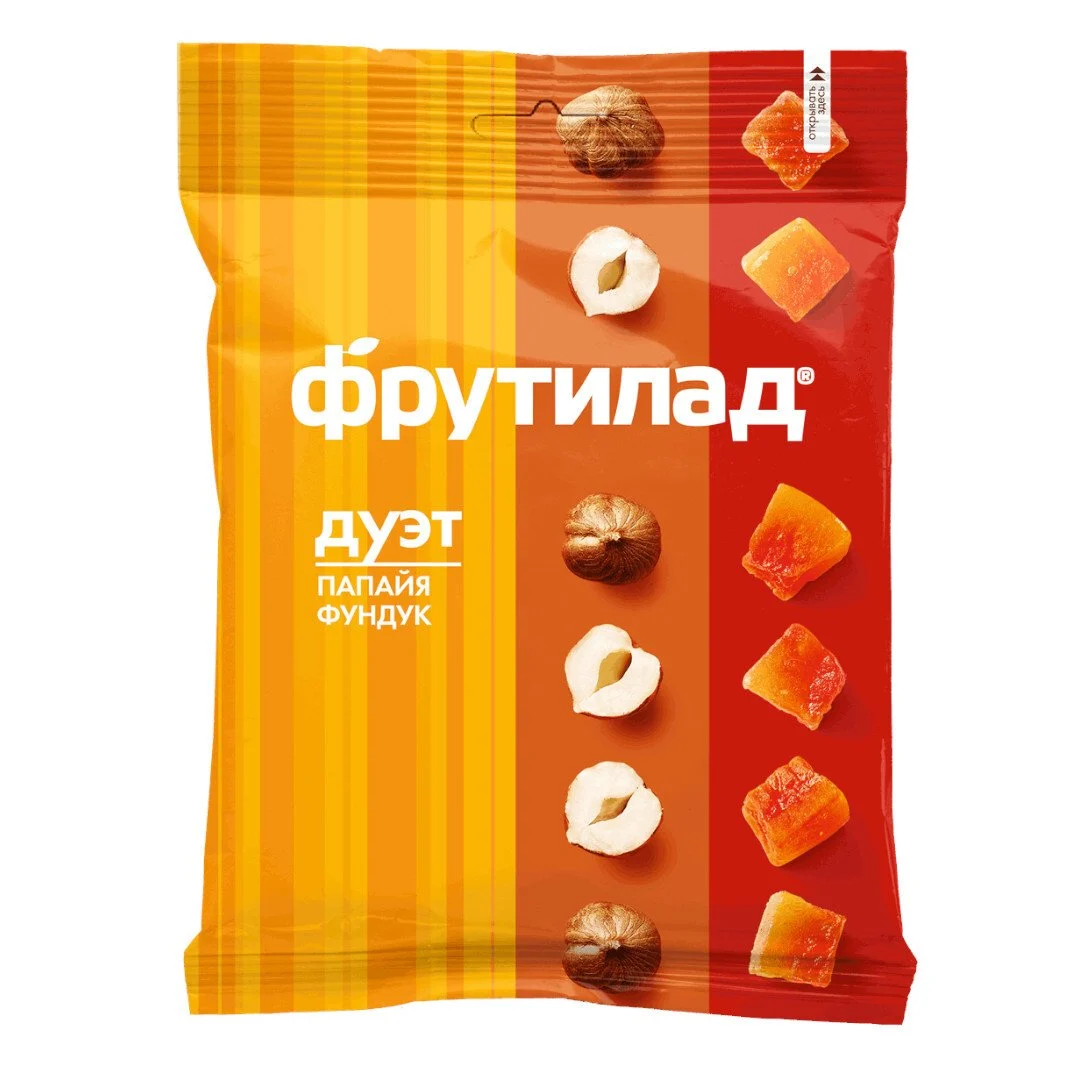 Смесь фруктовая папайя, фундук Дуэт 45г