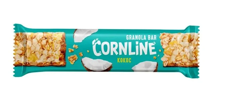 Батончик Cornline, из цельных злаков с кокосом и воздушным рисом, 30 г