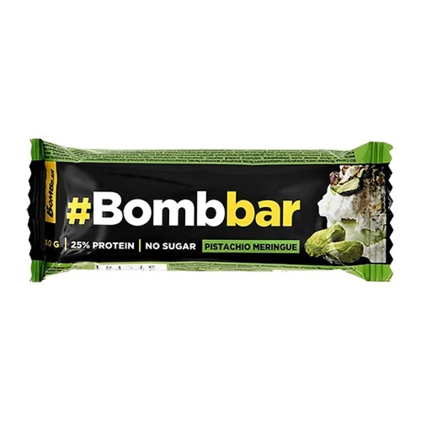 Батончик глазированный BOMBBAR фисташковая меренга 40 гр.