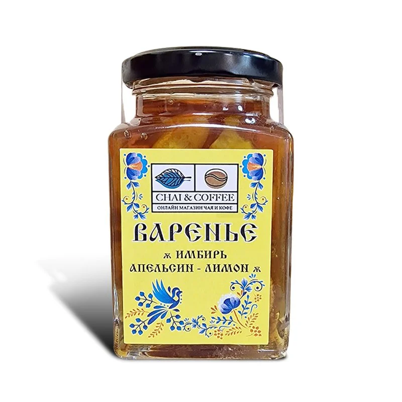 Варенье 375 гр СТМ Имбирь+апельсин+лимон