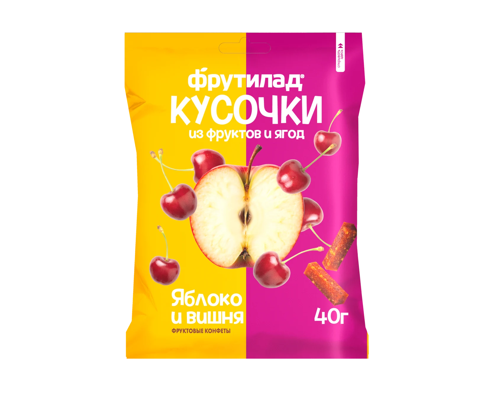 Фрутилад кусочки Яблоко и вишня 40 гр